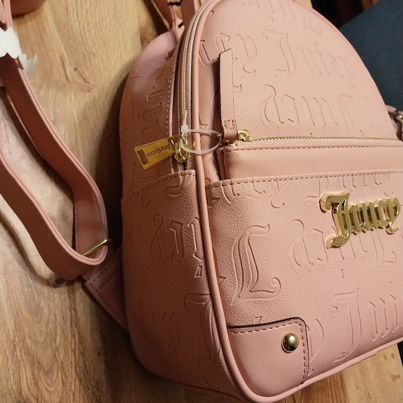 NEW Juicy Couture Deboss Taffy Pullout Pouch Backpack - Picture 9 of 11